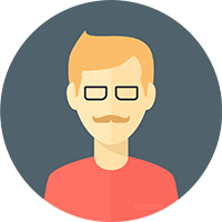 Avatar of man with glasses and mustache